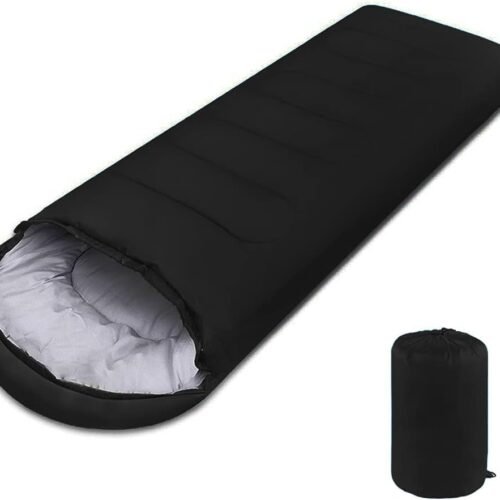 Lightweight Envelope Sleeping Bag with Compression Sack and Double Reinforced Seams