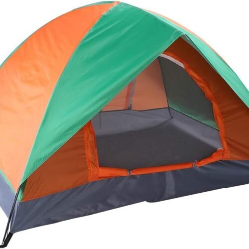 2 Person Dome Tent with Double Layer Door and Night Light Hook