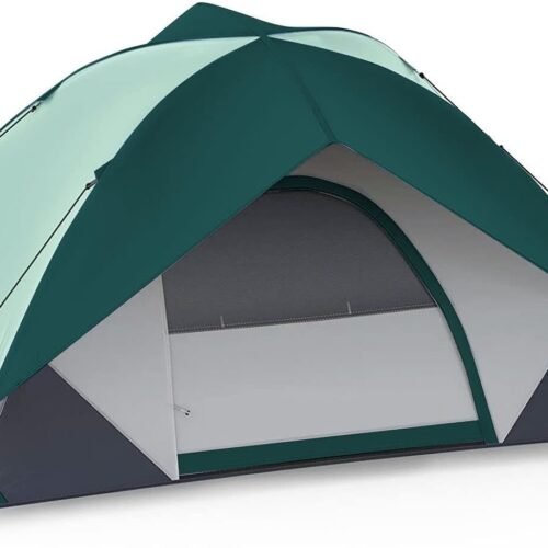 6 Person Family Tent with Rainfly and 2 Mesh Side Pockets