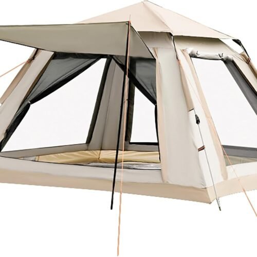 4 Person Instant Tent with Vestibule and 10 Alloy Pegs
