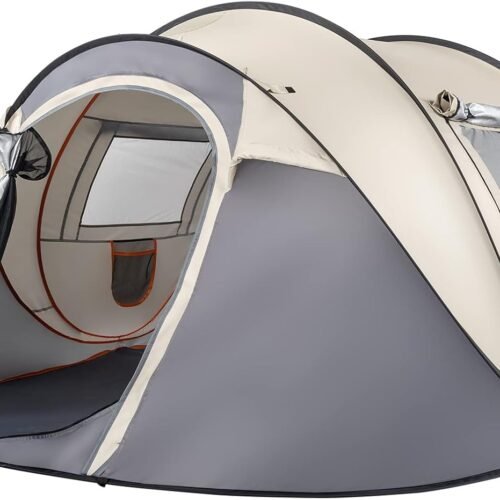 Instant Pop Up Tent with Mesh Doors and 2 Vestibules