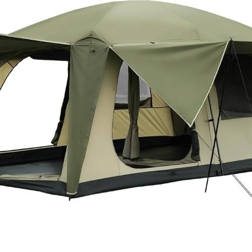 8 to 10 Person Tent with 2 Room Divider and Movie Projection
