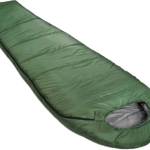 20 Degree Mummy Sleeping Bag with Anti Snag Zipper and Drawstring Hood