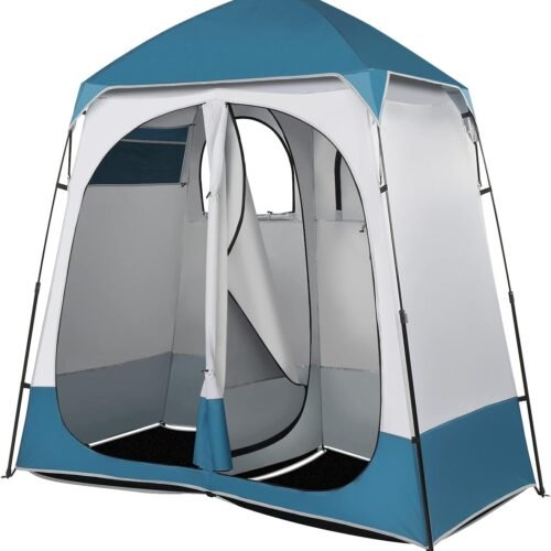 Pop Up Shower and Changing Tent with Waterproof Top and Mesh Floor