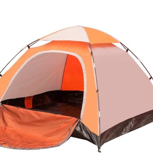 3 to 4 Person Dome Tent with Mesh Roof and 2 Pole Clip Design