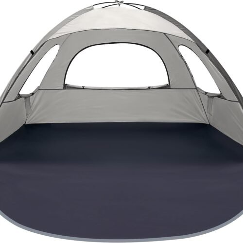 Beach Shelter with 8mm Fiberglass Rods and Roll Up Mesh Windows