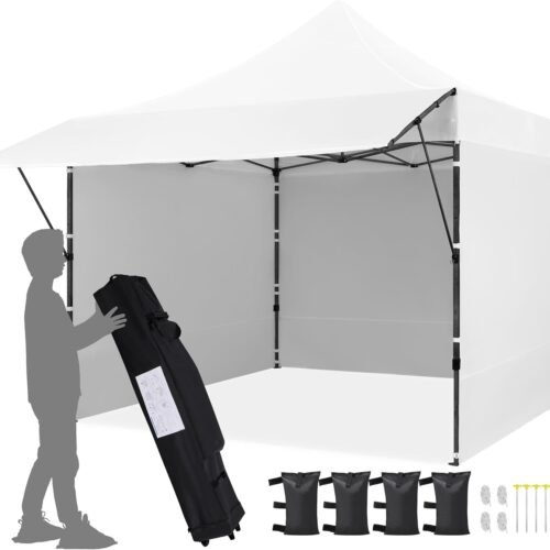 10x10 Canopy with Telescopic Legs and Wheeled Bag