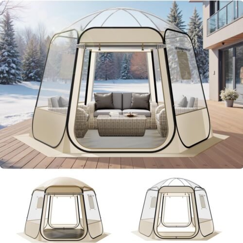 Bubble Tent with TPU Panels and Heat Sealed Seams