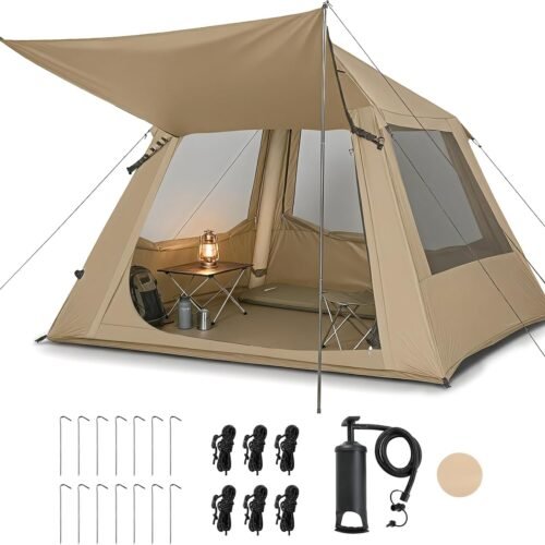 Inflatable Tent with 210D Oxford and Extended Canopy