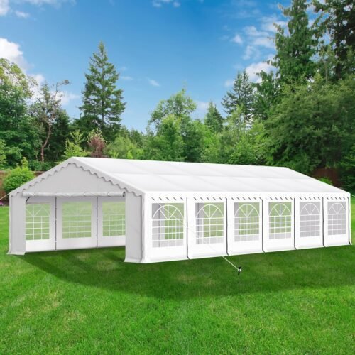 Party Canopy with Galvanized Steel Frame and Triple Layer HDPE Fabric