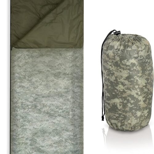 Rectangular Adult Sleeping Bag with Ultralight Water Resistant Shell