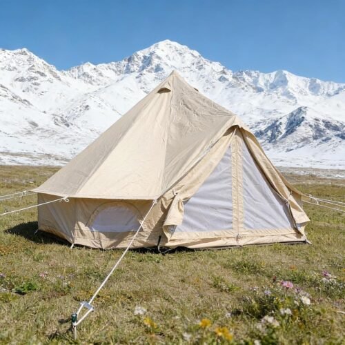 5 to 8 Person Tent with PVC Groundsheet and Stove Hole